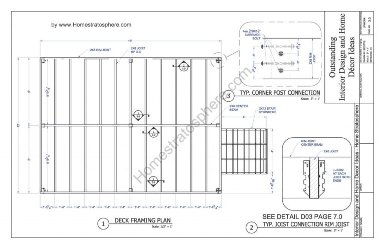 Deck plan 16 blueprint pdf plans framing 12x16 layout wood building floating stairs patio design homestratosphere designs document ideas interior