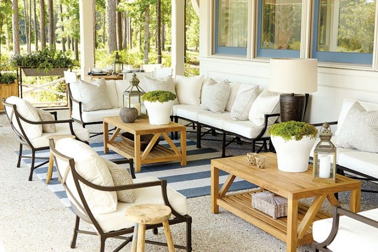 Patio furniture layout design