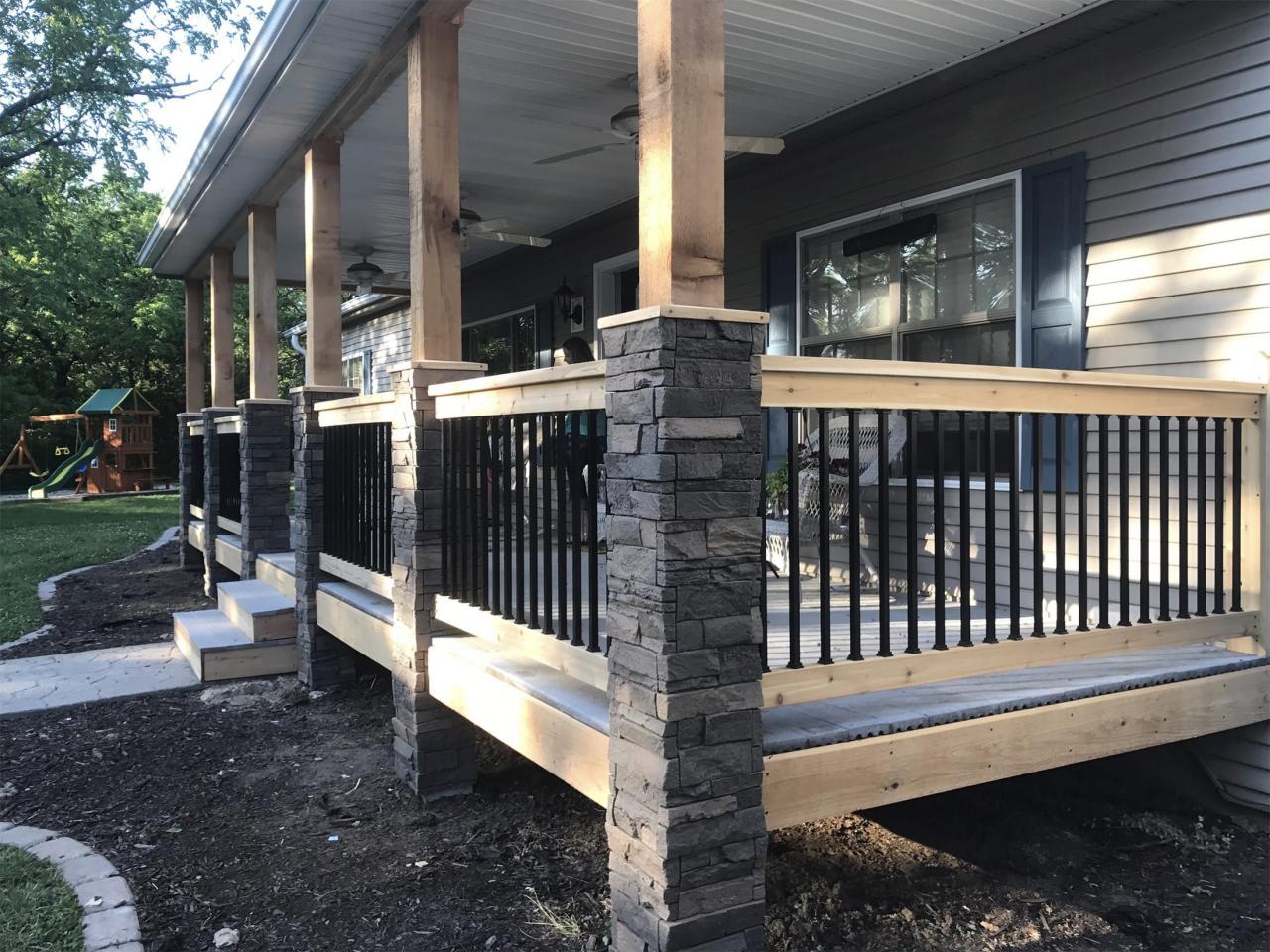 Decorative columns for front porch