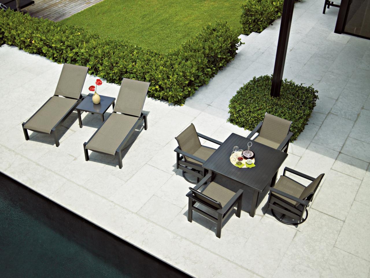 Patio furniture layout design