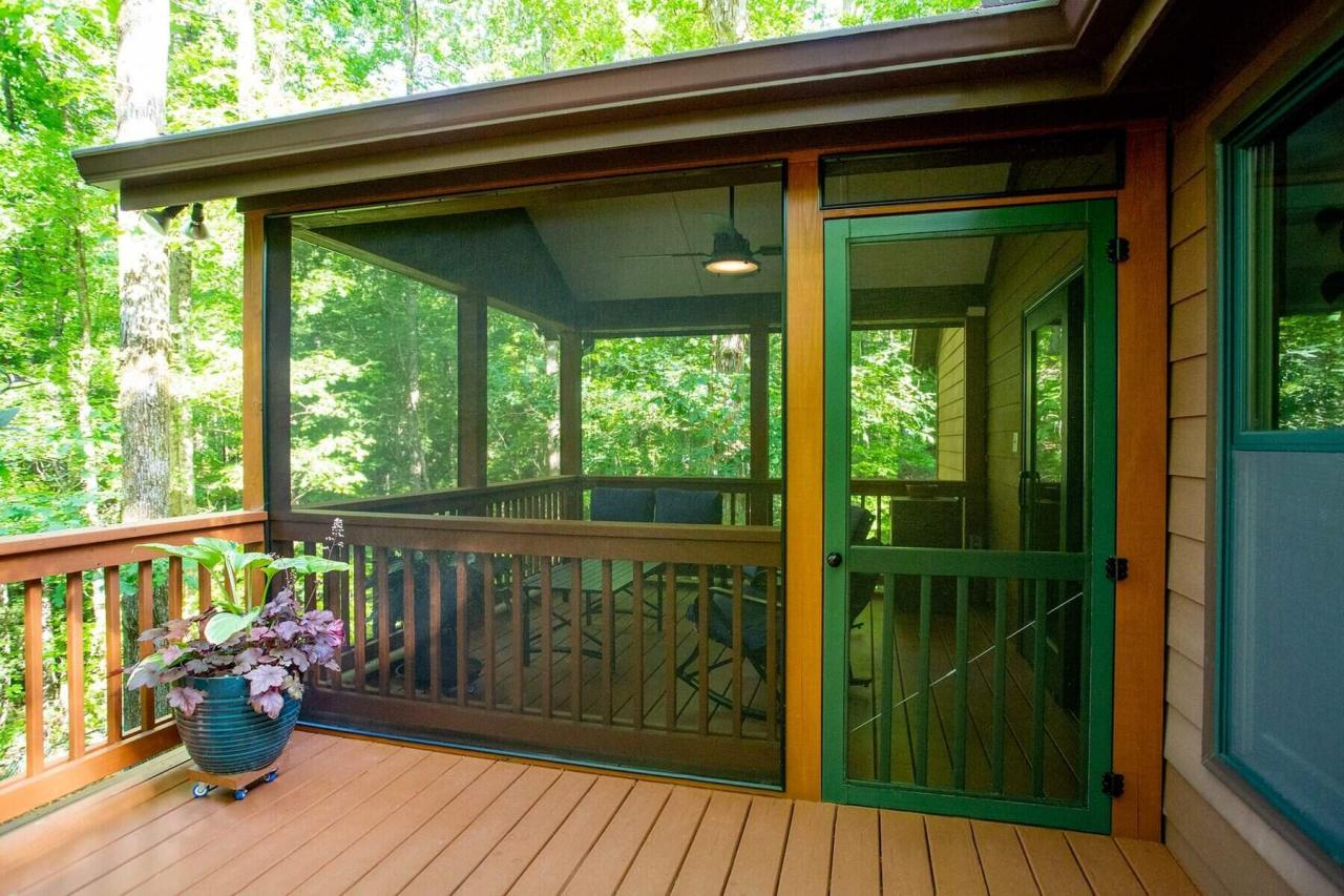 Enclosed partially porches harrisburg yard Porch decking ideas