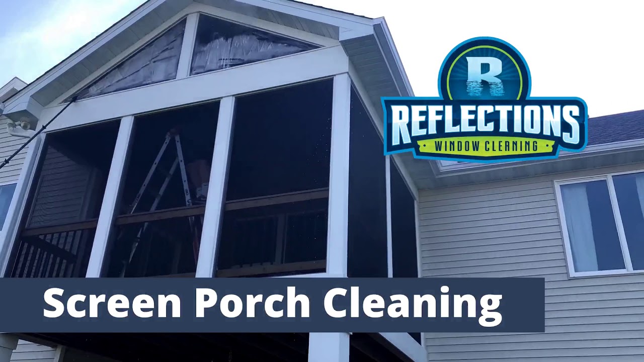 Porch clean cleaning screened deep Porch clean cleaning screened deep