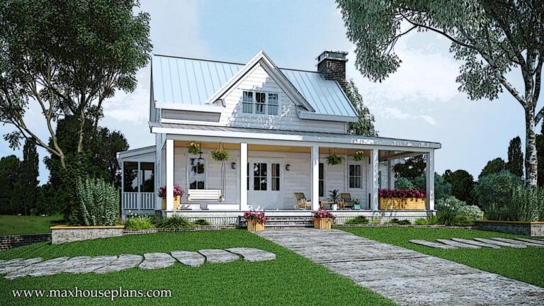 Full front porch house plans