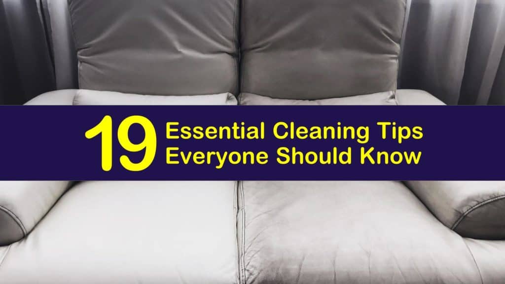 Cleaning tips